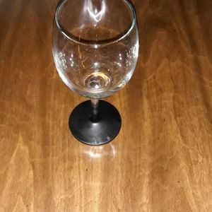 Set of 6 Chalkboard base wine glasses